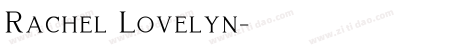 Rachel Lovelyn字体转换